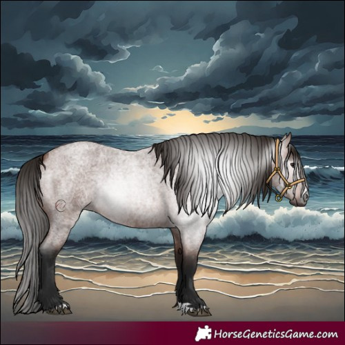 Horse Color:Gray Bay Roan 