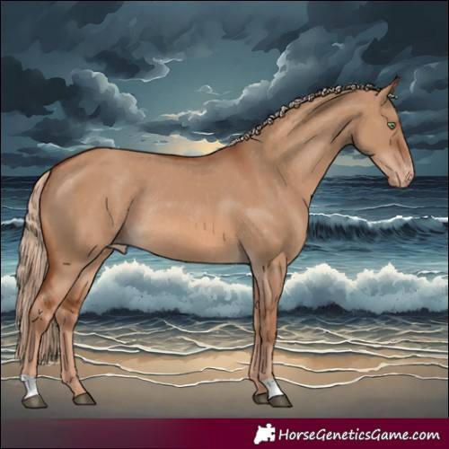 Horse Color:Red Dun Varnish Rabicano