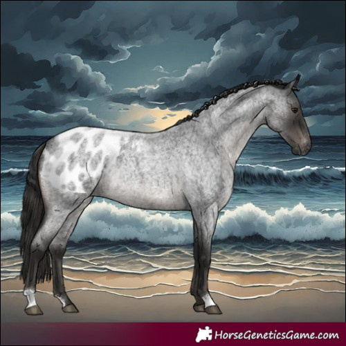 Horse Color:Gray Blue Roan Blanket Rabicano