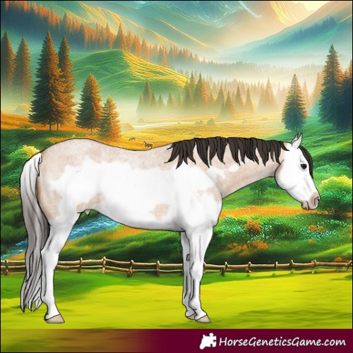 Horse Color:Bay Roan Dun Splash Frame