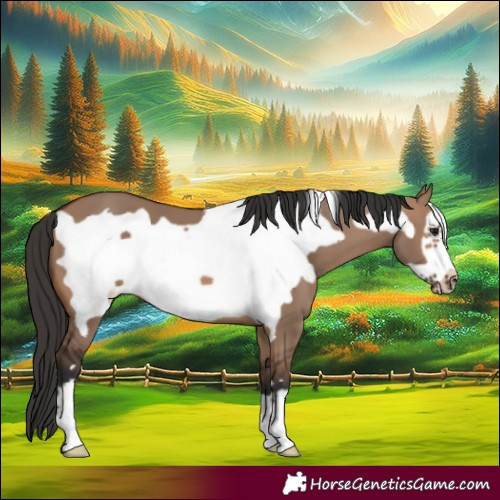 Horse Color:Brown Dun Frame