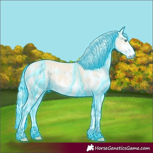 Horse Color:Thunderstruck Cremello Sabino 