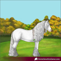 Horse Color:Chocolate Silver Blue Onyx Ice Sabino