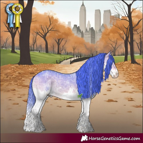 Horse Color:Watercolor White Spotted Chocolate Brown Chinchilla Ice Onyx Sabino Splash 