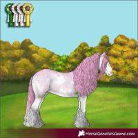 Horse Color:Watercolor White Spotted Chocolate Brown Chinchilla Ice Onyx Mushroom Splash 