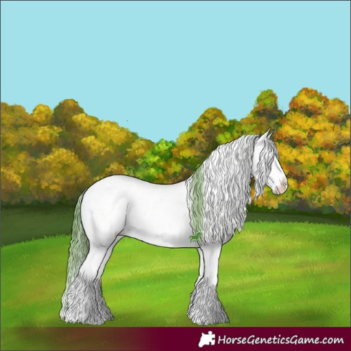 Horse Color:Watercolor Chocolate Brown Ice Onyx Sabino 