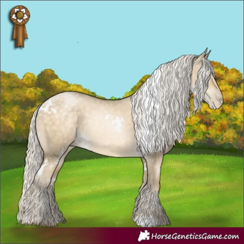 Horse Color:White Spotted Silver Buckskin Pearl Dun 