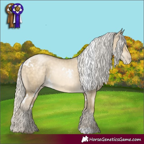 Horse Color:White Spotted Silver Buckskin Pearl Dun