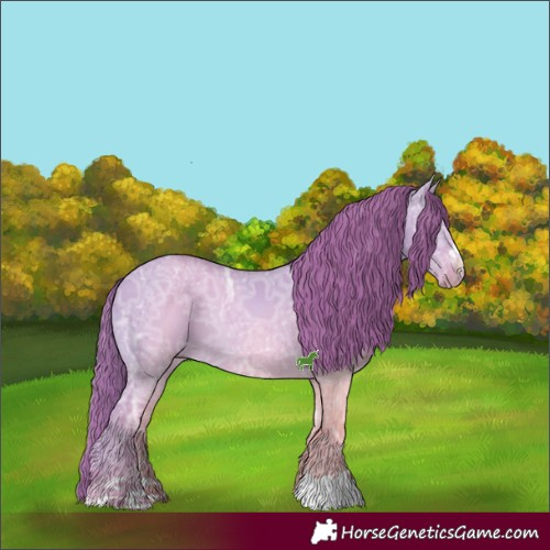 Horse Color:Watercolor Red Dun Ice 