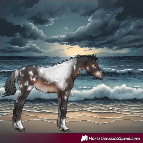 Horse Color:White Spotted Brown Tobiano Rabicano 