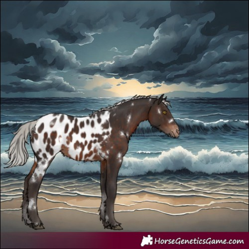 Horse Color:White Spotted Silver Brown Sabino Appaloosa Rabicano 