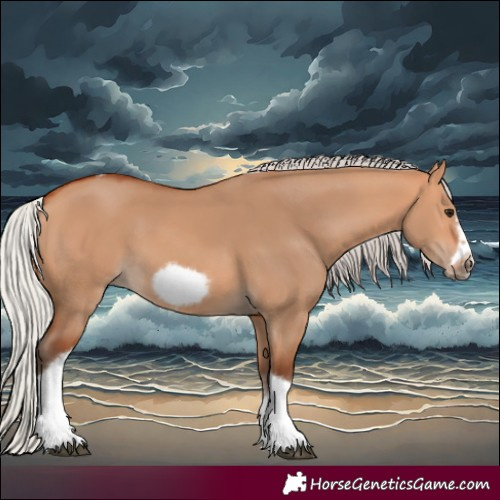 Horse Color:Silver Bay Dun Sabino Tobiano Frame Rabicano 
