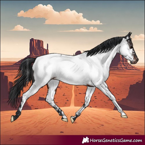 Horse Color:Brown Appaloosa Rabicano