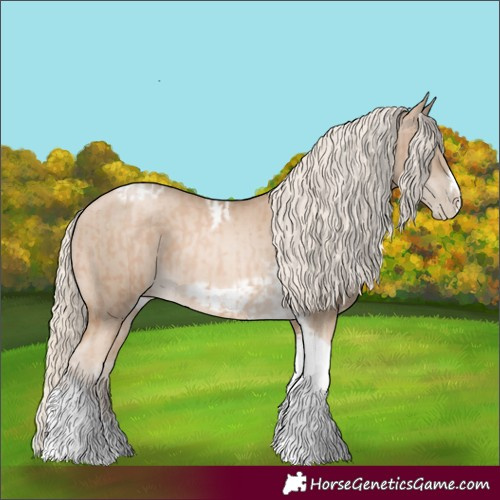 Horse Color:Chocolate Palomino Pearl Tobiano Frame  and Chocolate Palomino Pearl Tobiano Frame 