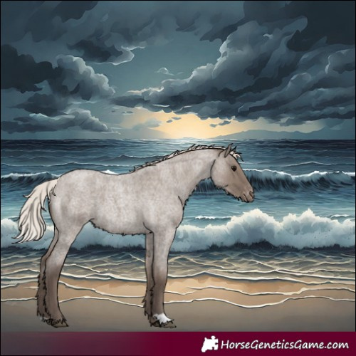 Horse Color:Silver Grullo Roan Appaloosa 
