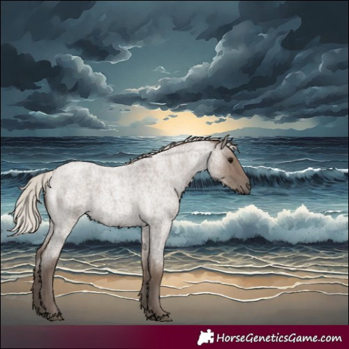Horse Color:Silver Grullo Roan 