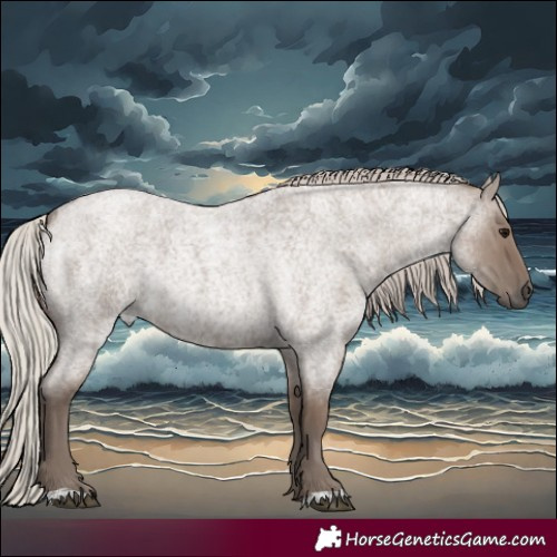 Horse Color:Silver Grullo Roan 