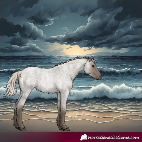 Horse Color:Silver Grullo Roan 