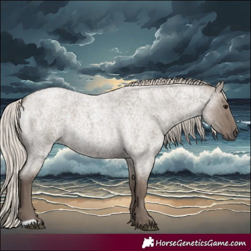 Horse Color:Silver Grullo Roan 