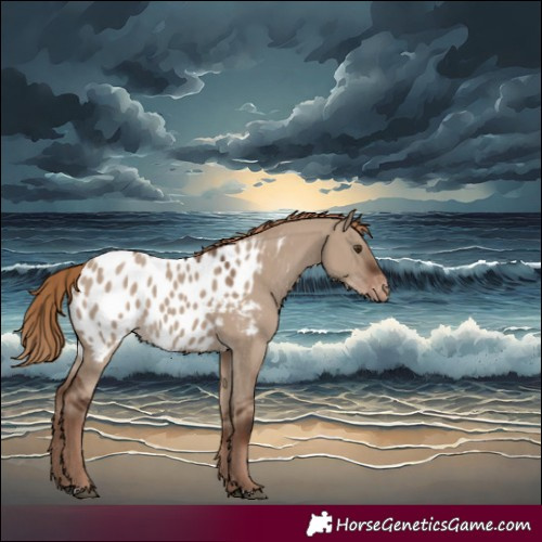 Horse Color:Liver Red Dun Appaloosa 