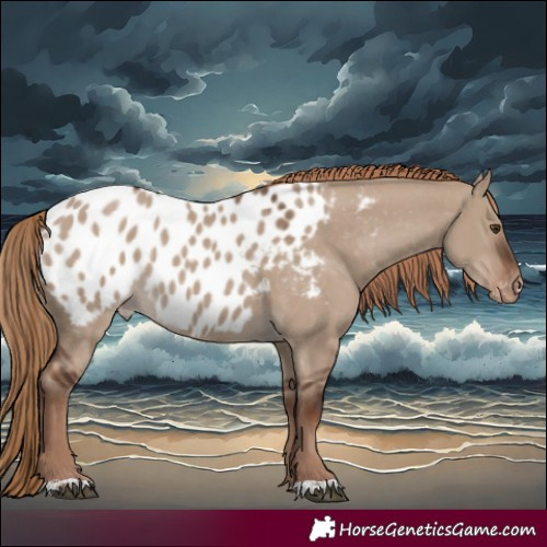 Horse Color:Liver Red Dun Appaloosa