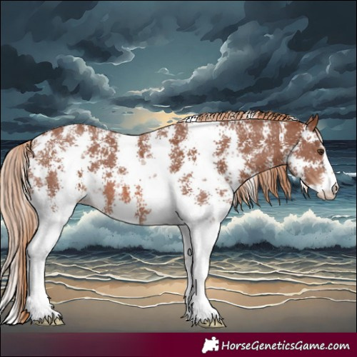 Horse Color:Chestnut Sabino 