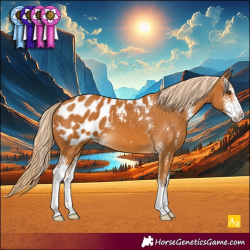 Horse Color:Palomino Sabino Appaloosa