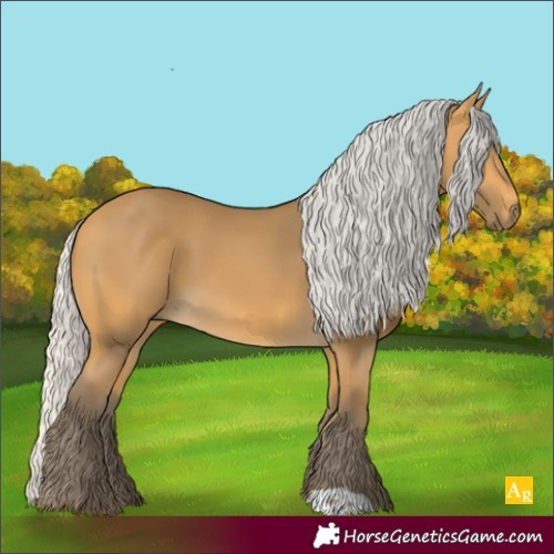 Horse Color:Silver Buckskin 