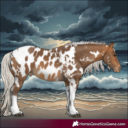 Horse Color:White Spotted Silver Buckskin Tobiano Appaloosa