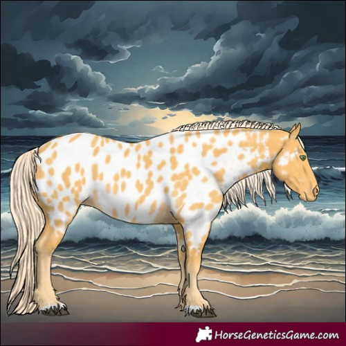 Horse Color:Palomino Near Leopard 