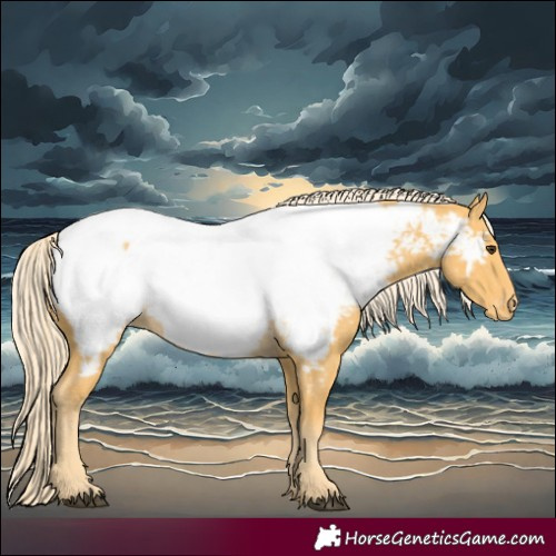 Horse Color:Palomino Near Fewspot 