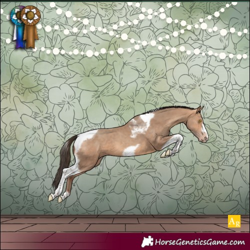 Horse Color:Amber Champagne Tobiano Frame 