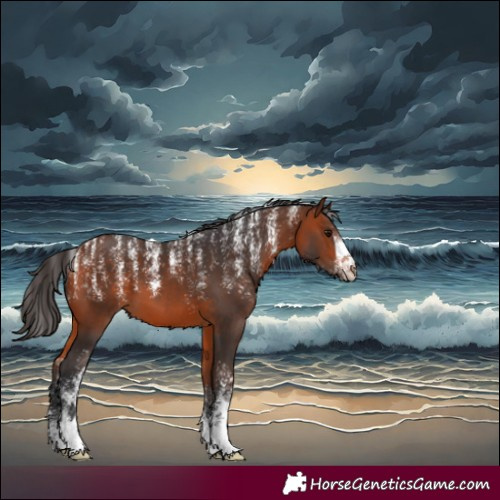 Horse Color:Powder White Bay 