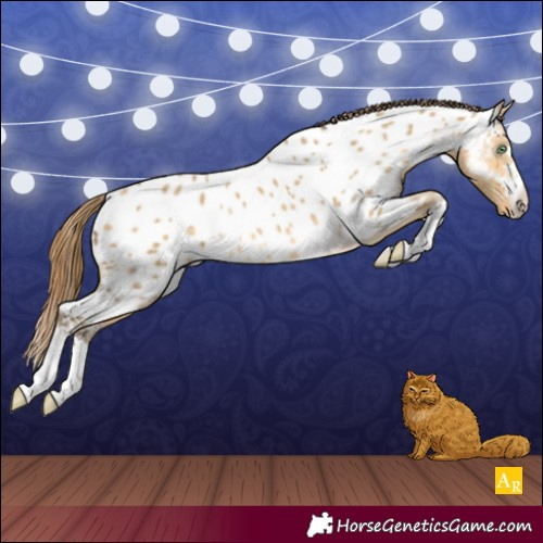 Horse Color:Sable Cream Champagne Dun Near Leopard Rabicano 