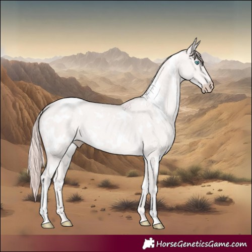 Horse Color:White Spotted Perlino Rabicano 