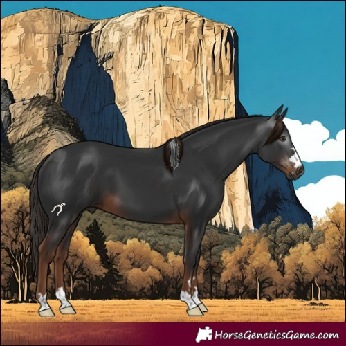 Horse Color:Gray Liver Chestnut