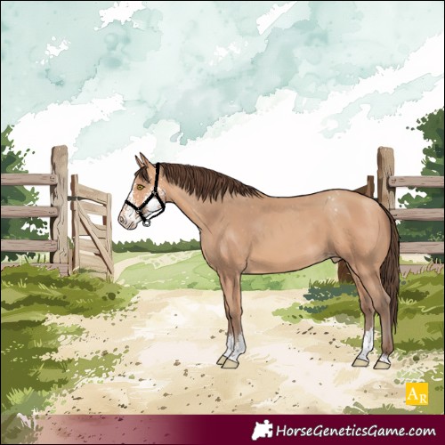 Horse Color:Amber Champagne Sabino Appaloosa 