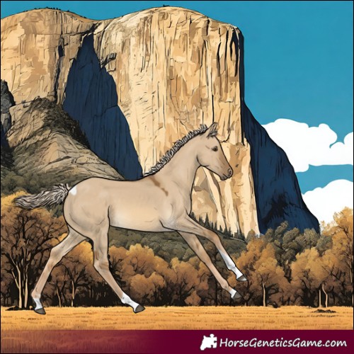 Horse Color:Chocolate Palomino Dun Tobiano Rabicano 