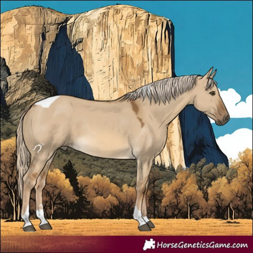 Horse Color:Chocolate Palomino Dun Tobiano Rabicano 