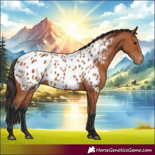 Horse Color:Bay Appaloosa