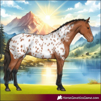 Horse Color:Bay Appaloosa