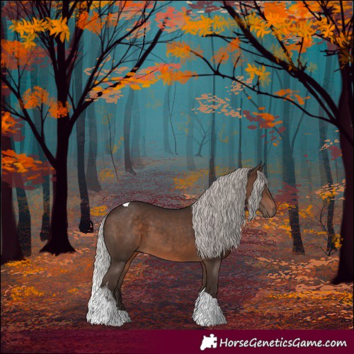 Horse Color:Silver Brown Tobiano 