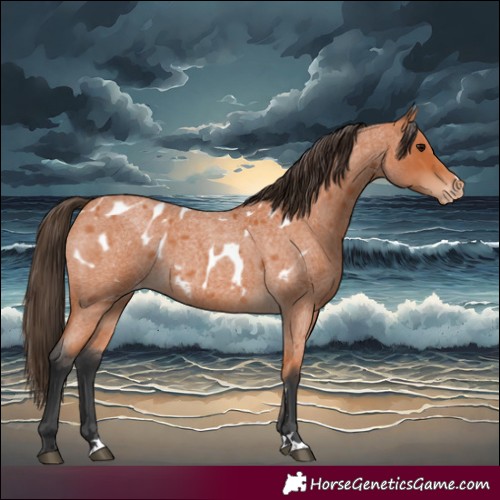 Horse Color:Bay Roan Appaloosa 