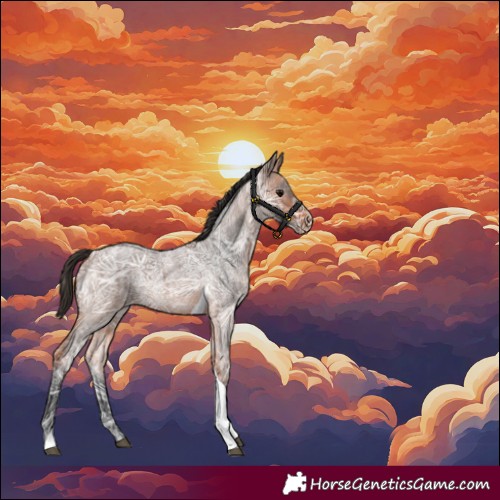 Horse Color:Bay Ice Roan Tobiano Rabicano 