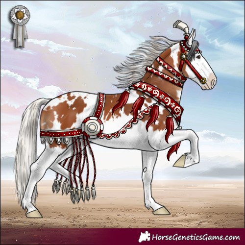Horse Color:White Spotted Silver Bay Splash 