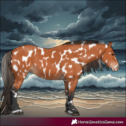 Horse Color:Bay Leopard 