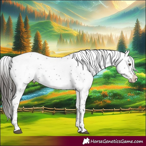Horse Color:Liver Chestnut Sabino Appaloosa