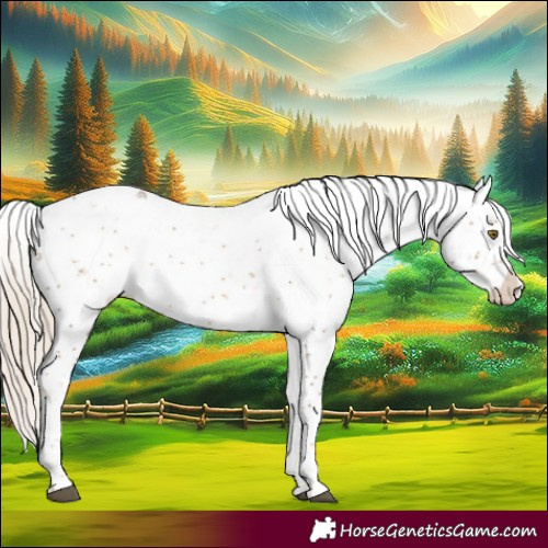 Horse Color:Chocolate Palomino Sabino Varnish 