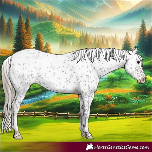 Horse Color:Liver Chestnut Sabino Appaloosa 