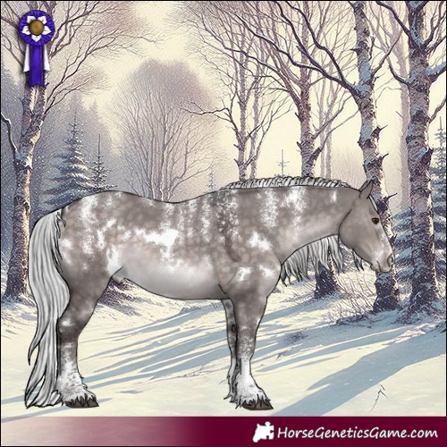 Horse Color:Powder White Platinum White Spotted Silver Brown Dun 